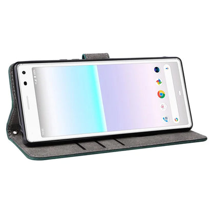 For Sony Xperia 8 Case RFID Blocking PU Leather Phone Cover with Wallet