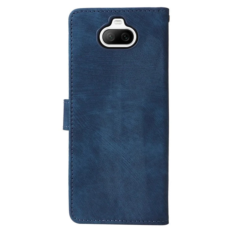 For Sony Xperia 8 Case RFID Blocking PU Leather Phone Cover with Wallet