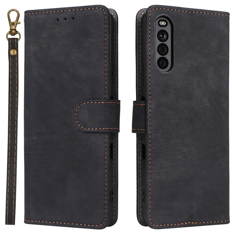 For Sony Xperia 10 III 5G Case Flip Leather Phone Cover with RFID Blocking Wallet