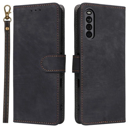 For Sony Xperia 10 III 5G Case Flip Leather Phone Cover with RFID Blocking Wallet