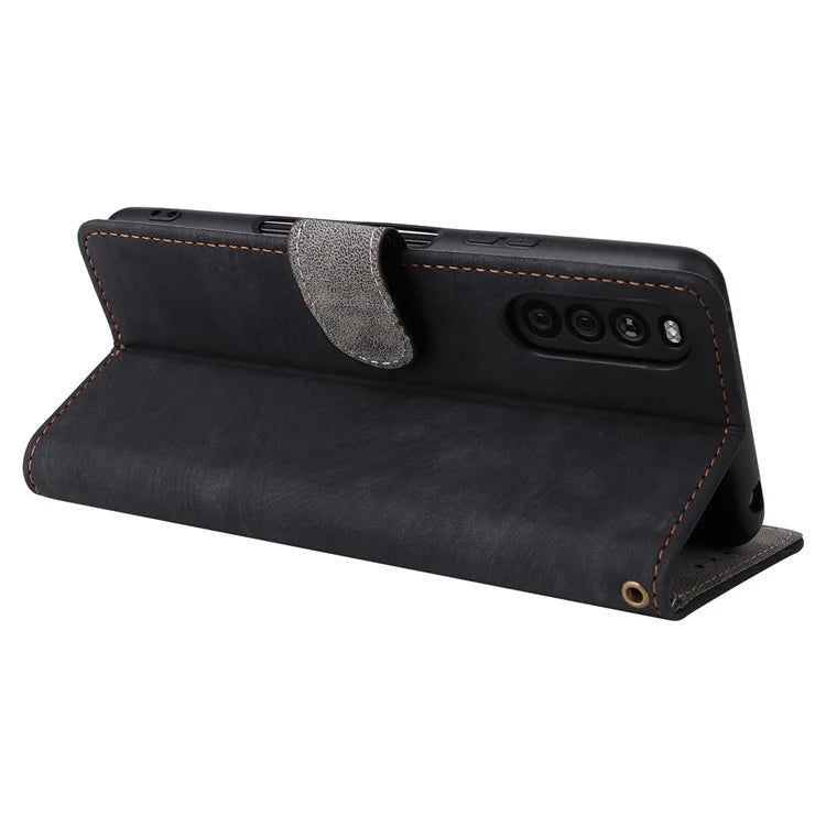 For Sony Xperia 10 III 5G Case Flip Leather Phone Cover with RFID Blocking Wallet