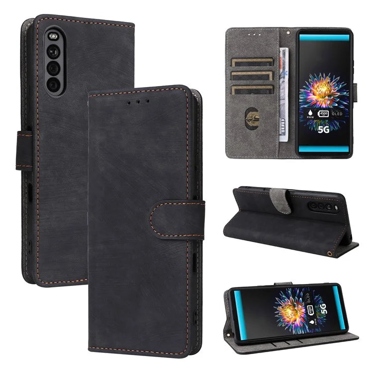 For Sony Xperia 10 III 5G Case Flip Leather Phone Cover with RFID Blocking Wallet