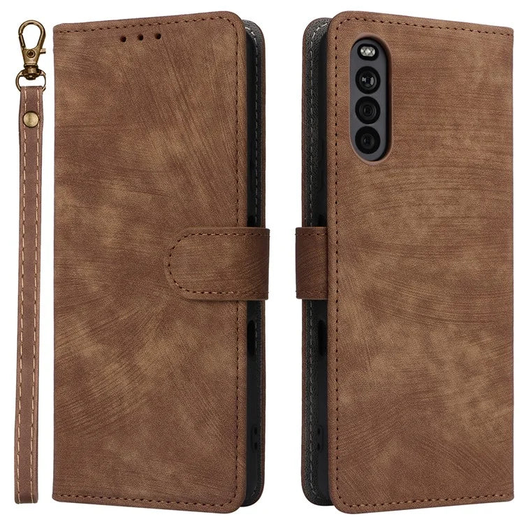 For Sony Xperia 10 III 5G Case Flip Leather Phone Cover with RFID Blocking Wallet