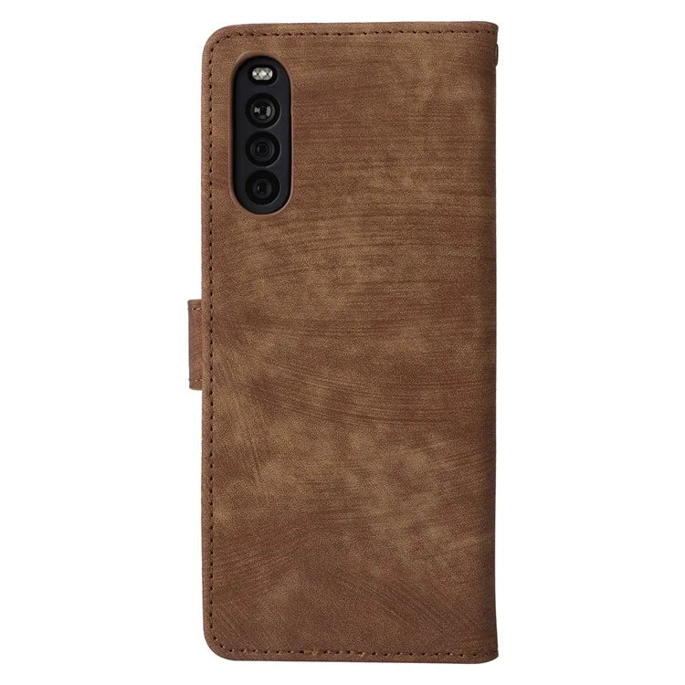 For Sony Xperia 10 III 5G Case Flip Leather Phone Cover with RFID Blocking Wallet