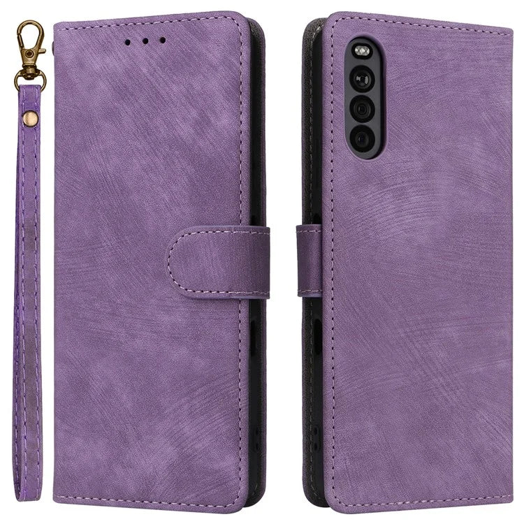 For Sony Xperia 10 III 5G Case Flip Leather Phone Cover with RFID Blocking Wallet