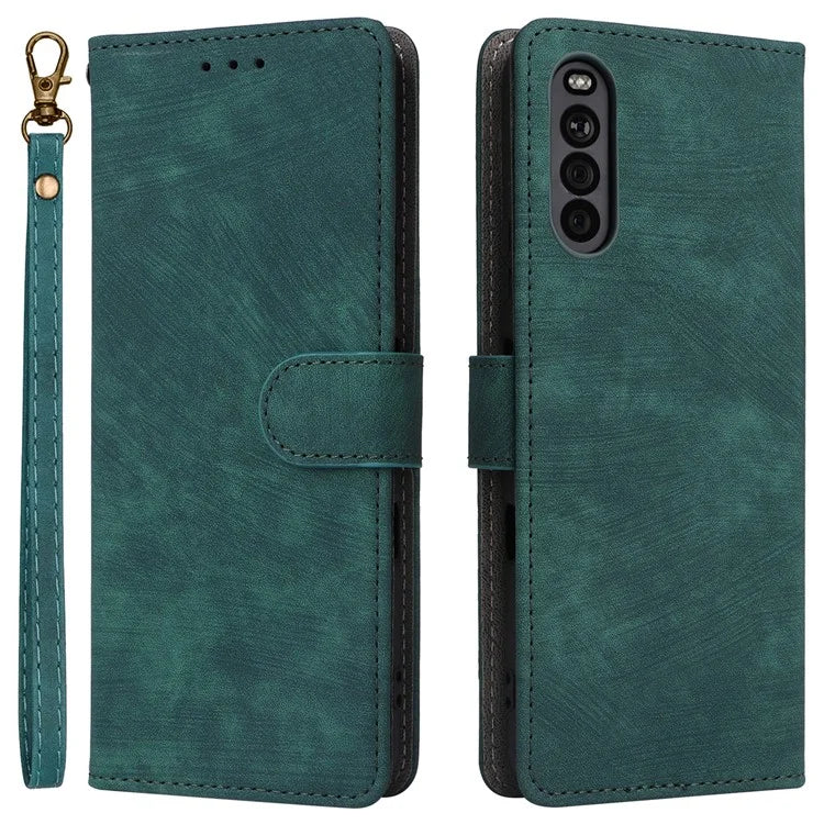 For Sony Xperia 10 III 5G Case Flip Leather Phone Cover with RFID Blocking Wallet