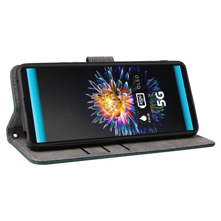 For Sony Xperia 10 III 5G Case Flip Leather Phone Cover with RFID Blocking Wallet