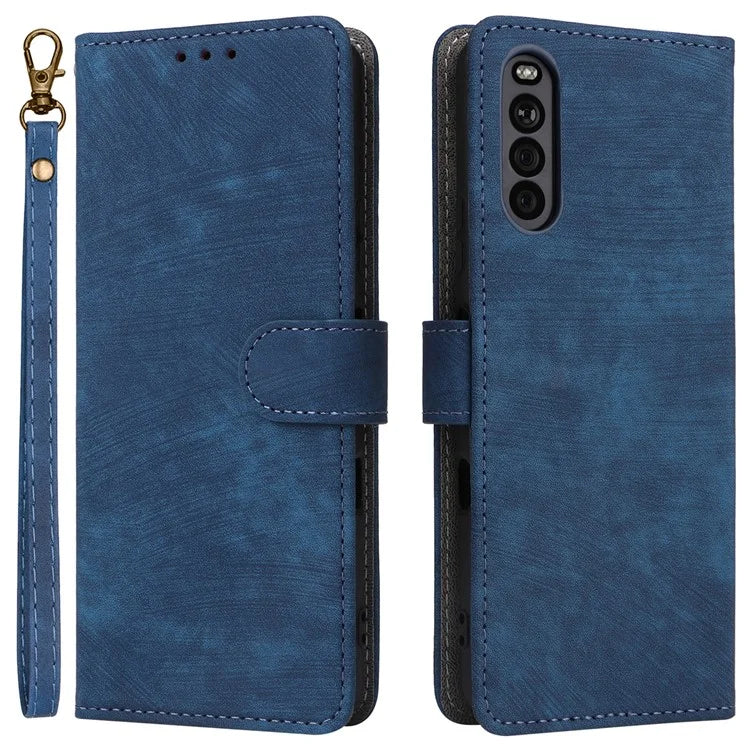 For Sony Xperia 10 III 5G Case Flip Leather Phone Cover with RFID Blocking Wallet