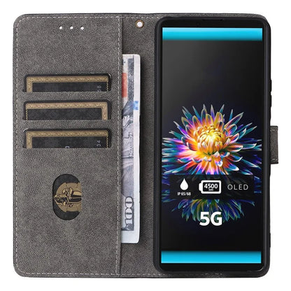For Sony Xperia 10 III 5G Case Flip Leather Phone Cover with RFID Blocking Wallet