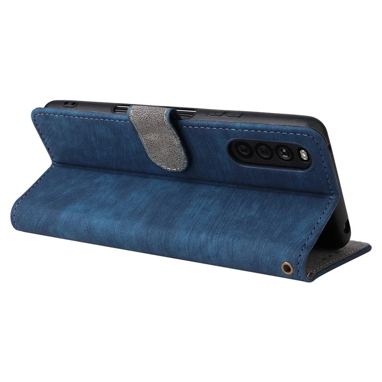 For Sony Xperia 10 III 5G Case Flip Leather Phone Cover with RFID Blocking Wallet