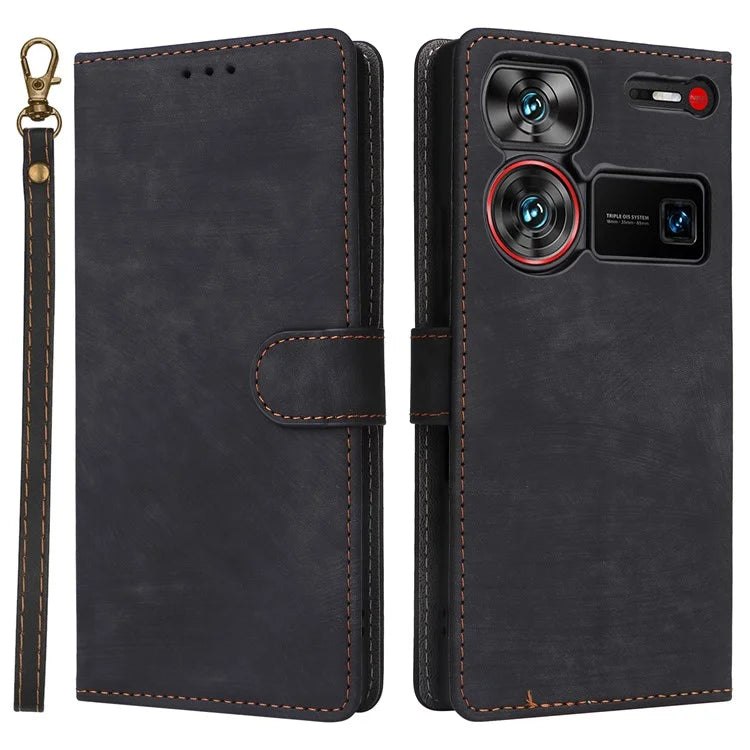 For ZTE nubia Z60 Ultra Leather Case RFID Blocking Wallet Phone Cover