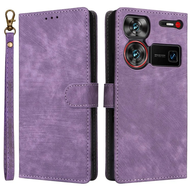 For ZTE nubia Z60 Ultra Leather Case RFID Blocking Wallet Phone Cover