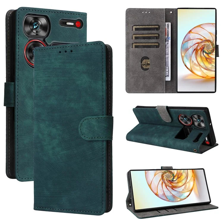 For ZTE nubia Z60 Ultra Leather Case RFID Blocking Wallet Phone Cover