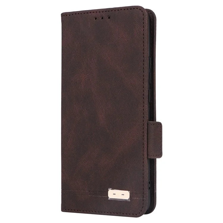 For Oppo Reno11 5G (Global) Flip Leather Case Hardware Decor Phone Cover with Wallet