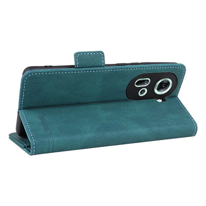 For Oppo Reno11 5G (Global) Flip Leather Case Hardware Decor Phone Cover with Wallet