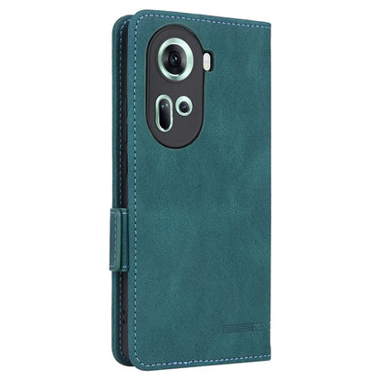 For Oppo Reno11 5G (Global) Flip Leather Case Hardware Decor Phone Cover with Wallet