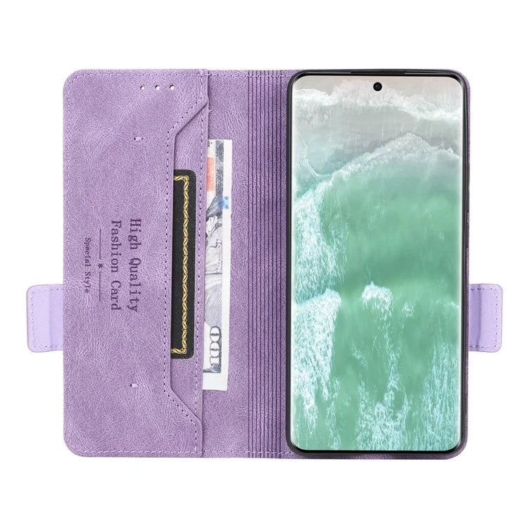 For Oppo Reno11 5G (Global) Flip Leather Case Hardware Decor Phone Cover with Wallet