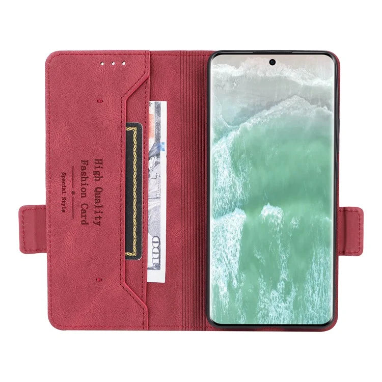 For Oppo Reno11 5G (Global) Flip Leather Case Hardware Decor Phone Cover with Wallet