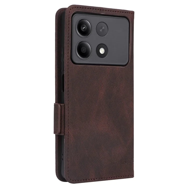 For Xiaomi Redmi Note 13R Pro 5G Wallet Case Hardware Decor Stand Phone Cover