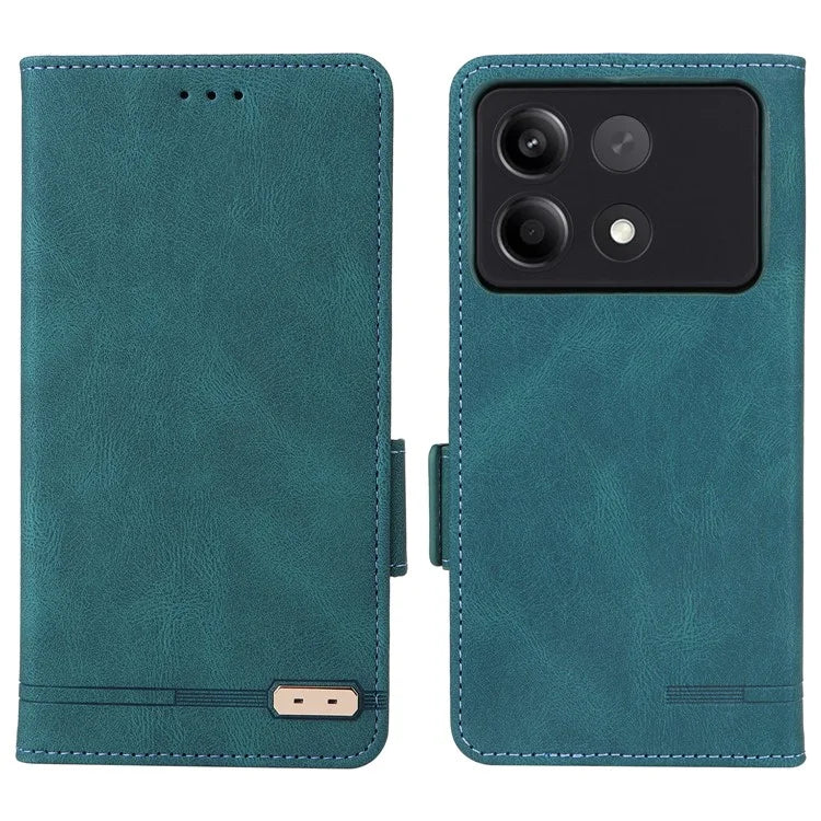 For Xiaomi Redmi Note 13R Pro 5G Wallet Case Hardware Decor Stand Phone Cover