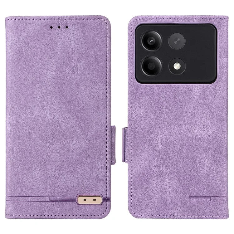 For Xiaomi Redmi Note 13R Pro 5G Wallet Case Hardware Decor Stand Phone Cover