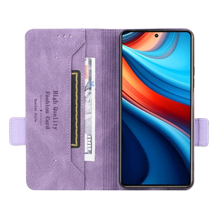 For Xiaomi Redmi Note 13R Pro 5G Wallet Case Hardware Decor Stand Phone Cover