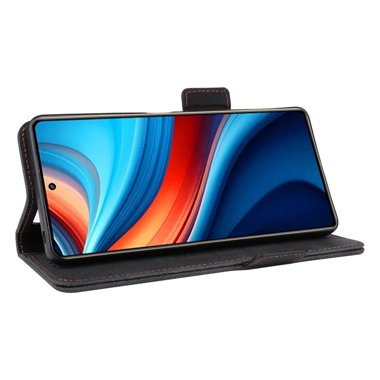 For Xiaomi Redmi Note 13R Pro 5G Wallet Case Hardware Decor Stand Phone Cover