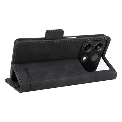For Xiaomi Redmi Note 13R Pro 5G Wallet Case Hardware Decor Stand Phone Cover