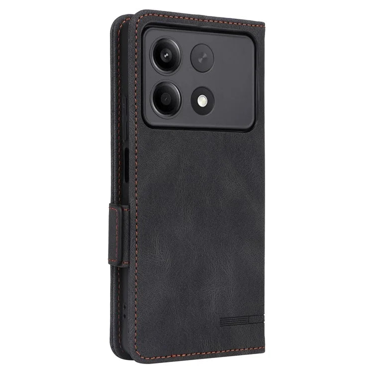 For Xiaomi Redmi Note 13R Pro 5G Wallet Case Hardware Decor Stand Phone Cover
