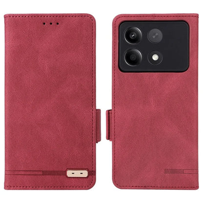 For Xiaomi Redmi Note 13R Pro 5G Wallet Case Hardware Decor Stand Phone Cover