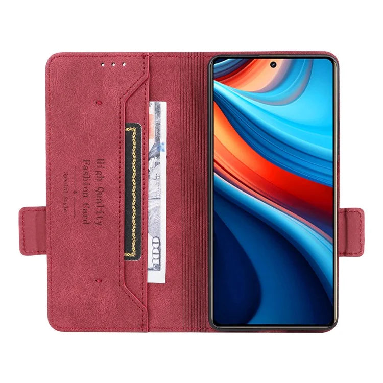 For Xiaomi Redmi Note 13R Pro 5G Wallet Case Hardware Decor Stand Phone Cover