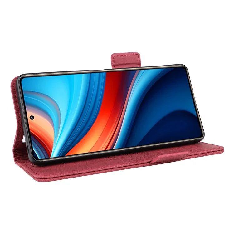 For Xiaomi Redmi Note 13R Pro 5G Wallet Case Hardware Decor Stand Phone Cover