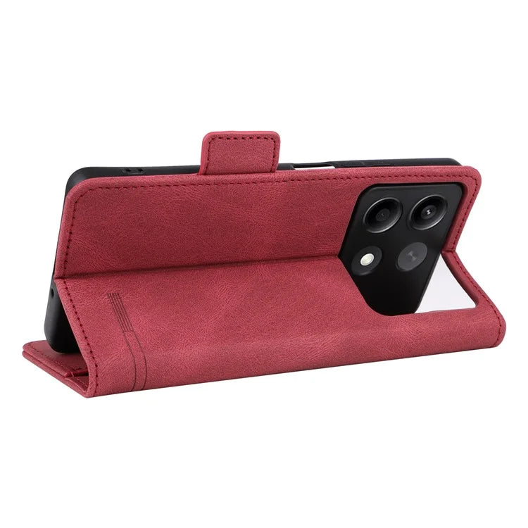 For Xiaomi Redmi Note 13R Pro 5G Wallet Case Hardware Decor Stand Phone Cover