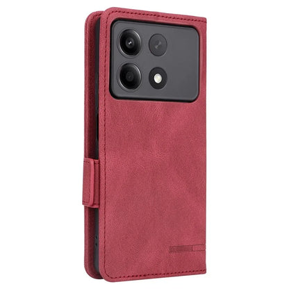 For Xiaomi Redmi Note 13R Pro 5G Wallet Case Hardware Decor Stand Phone Cover