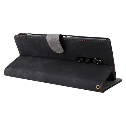 For Sony Xperia 1 RFID Blocking Leather Case with Strap Phone Wallet Cover