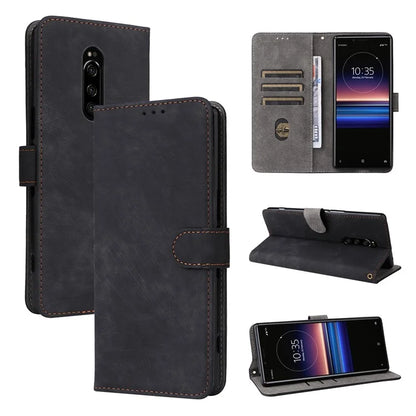 For Sony Xperia 1 RFID Blocking Leather Case with Strap Phone Wallet Cover