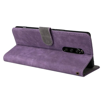 For Sony Xperia 1 RFID Blocking Leather Case with Strap Phone Wallet Cover