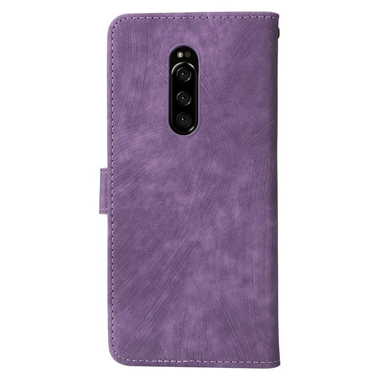 For Sony Xperia 1 RFID Blocking Leather Case with Strap Phone Wallet Cover