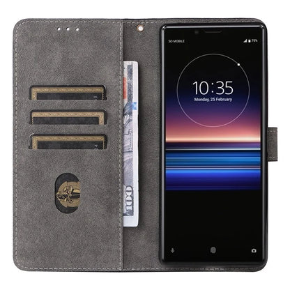 For Sony Xperia 1 RFID Blocking Leather Case with Strap Phone Wallet Cover