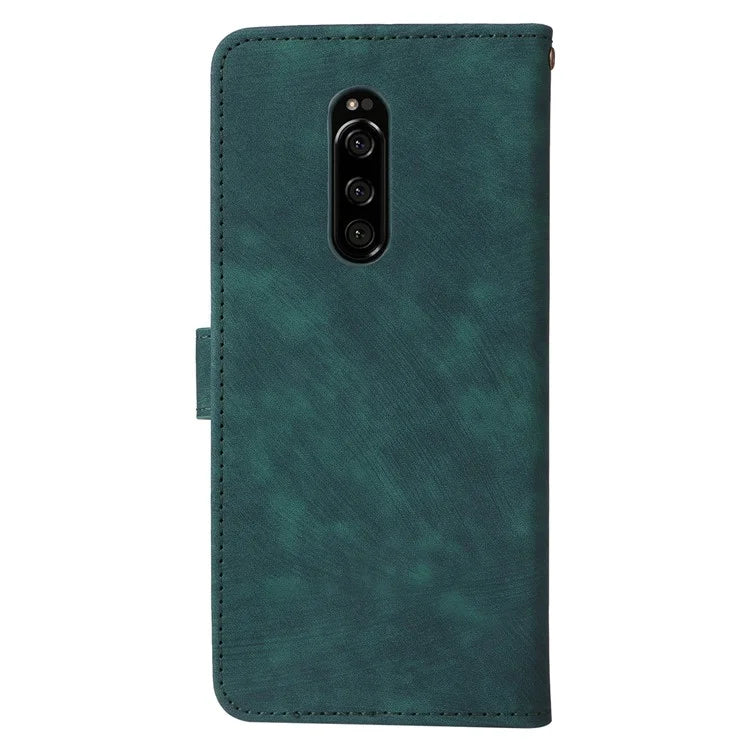 For Sony Xperia 1 RFID Blocking Leather Case with Strap Phone Wallet Cover