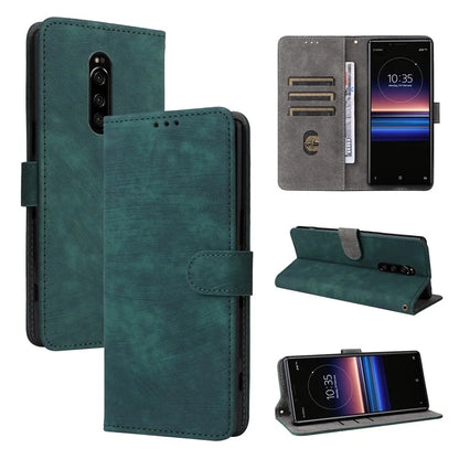 For Sony Xperia 1 RFID Blocking Leather Case with Strap Phone Wallet Cover