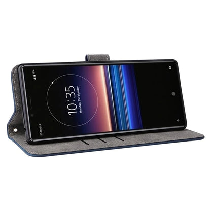 For Sony Xperia 1 RFID Blocking Leather Case with Strap Phone Wallet Cover