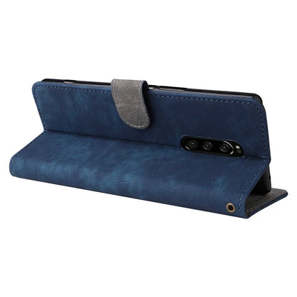 For Sony Xperia 1 RFID Blocking Leather Case with Strap Phone Wallet Cover