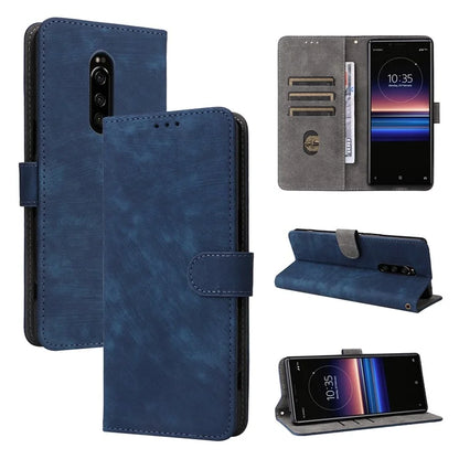 For Sony Xperia 1 RFID Blocking Leather Case with Strap Phone Wallet Cover