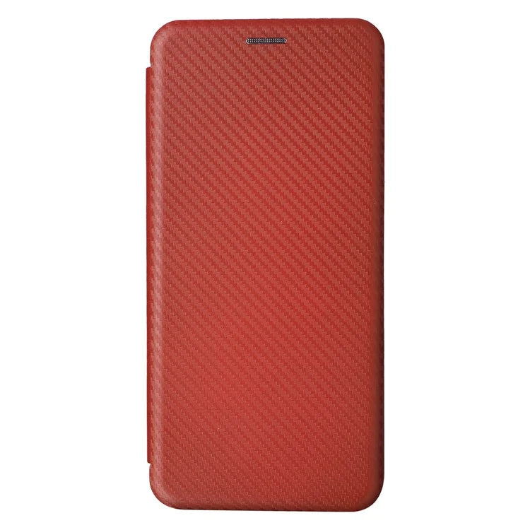 Carbon Fiber Texture Case for Honor X7b 4G Leather Phone Cover with Card Slot