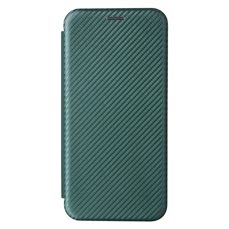 For Honor X8b 4G Stand Phone Case Carbon Fiber Texture Leather Cover