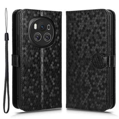 For Honor Magic6 5G Leather Case Dot Imprinted Phone Cover Wallet