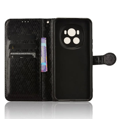 For Honor Magic6 5G Leather Case Dot Imprinted Phone Cover Wallet