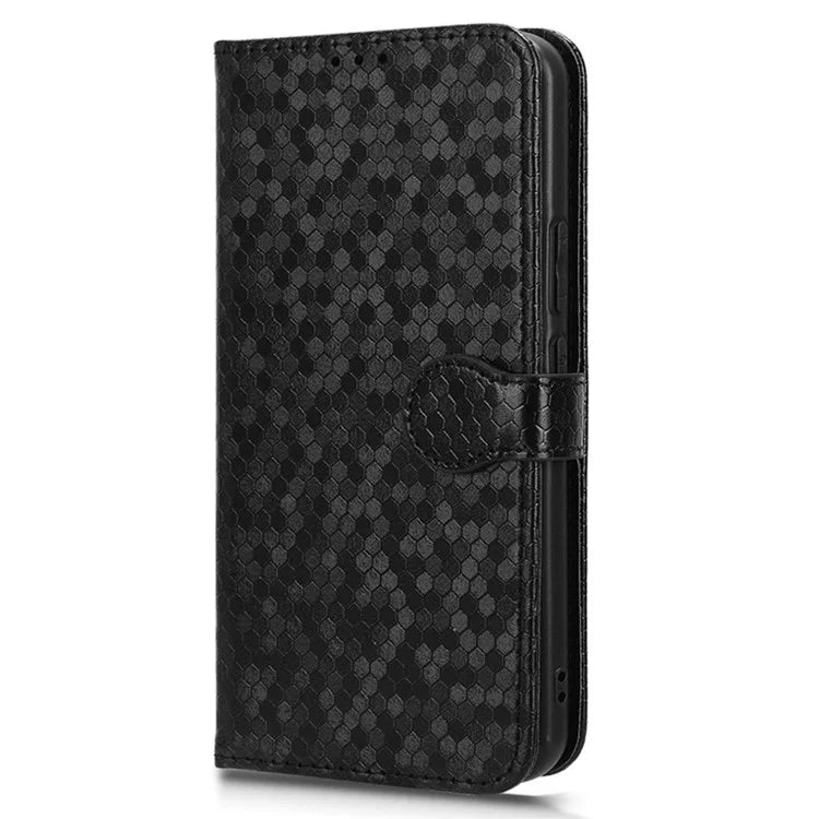 For Honor Magic6 5G Leather Case Dot Imprinted Phone Cover Wallet