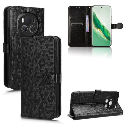 For Honor Magic6 5G Leather Case Dot Imprinted Phone Cover Wallet